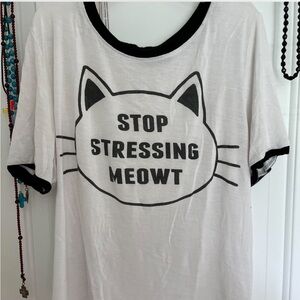 Cat Stop Stressing Meowt Tee Shirt